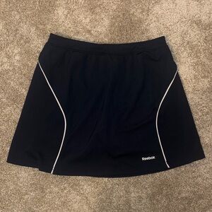 Reebok Navy Athletic Skort with White Piping